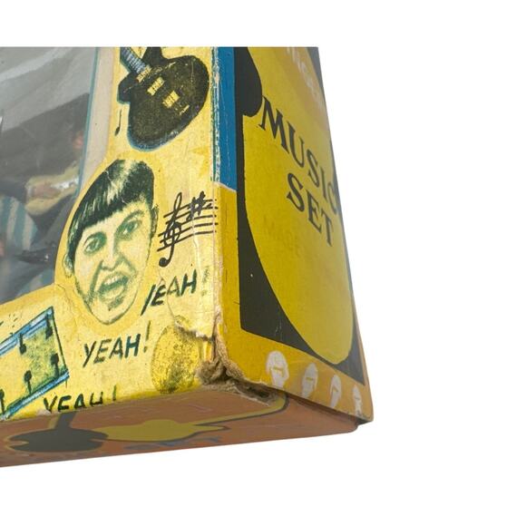 Vintage Swingers Music Set Beatles Style Band Figures Hong Kong w/ Box 1960s - Picture 12 of 16